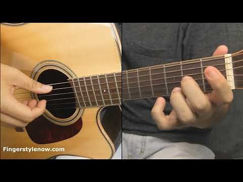 How to play Imagine - Fingerstyle lesson