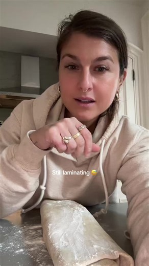 We are still laminating. Oat butter behaving. Sanity holding… barely. Batch 3 continues 🥐