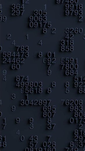 Dark Numbers Background 4K • Random Numbers Loop • Math, Coding & Study Focus (No Music)