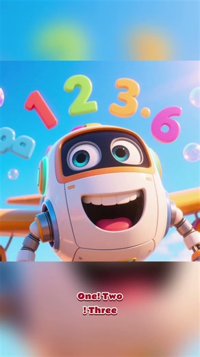 Learn Numbers 1 to 10 with Robo Plane ✈️ | Fun Counting for Kids