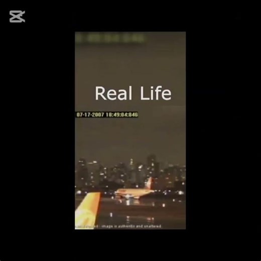 Plane crash animation vs real life