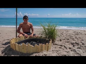 Making a SALTWATER POND on BEACH!!!