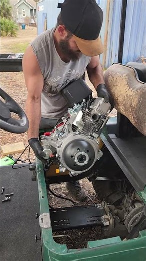 EZGO Predator 459cc custom swing arm, easy engine removal