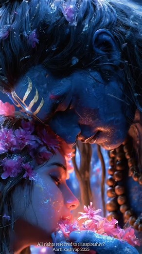 Aarti kashyap on Instagram: "Shivshakti 💞🕉️🔱 . . Originally created @inspireshiv7 . . #ai #art #bhakti #mahadev #shivshakti #divine #spiritual #mahakal #love"