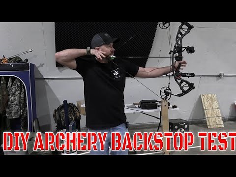 DIY Archery Target Backstop Test (Does it Stop an Arrow?)