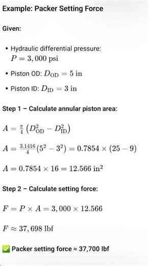 💥 Packer Setting Force Explained! #oilandgas #bluecollar #simplelearning #viral #foryou #boom