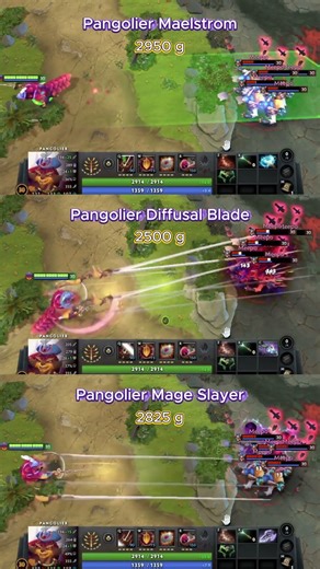 Pangolier Maelstrom vs Mage Slayer vs Diffusal Blade – Which Build Deals More Damage?