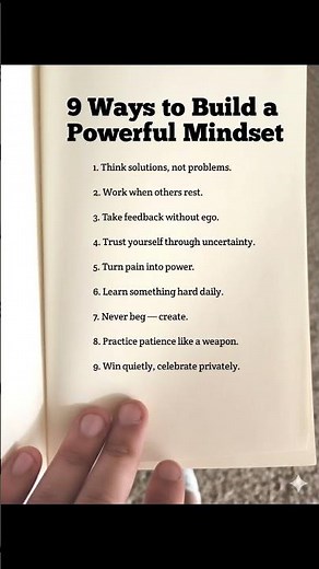 9 Ways To Build Powerful Mindset