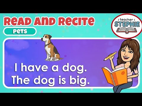 Learn to Read Easy Sentences | Kindergarten & 1st Grade Reading Practice | Pets