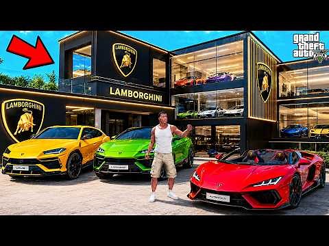 Franklin Opened a New Lamborghini Showroom in GTA 5 | SHINCHAN and CHOP