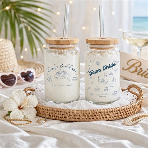 Team Bride Glass Cup,bachelorette Squad Cup,bridal Party Drinkware,bridesmaid Gift Cup,wedding Weekend Glass,custom Cup 2026,bride Team Gift - Etsy