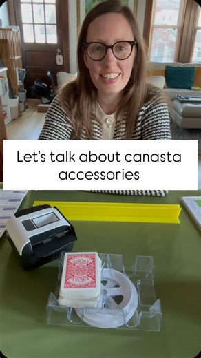 The Canasta Connection | Emily and Bev Shire on Instagram: "In all seriousness, if you were on a deserted island with three of your closest friends and this was all you had, you could play canasta. Tune in tomorrow for some accessories that we do recommend, but when it comes down to it, the game doesn’t require much! #canasta #modernamericancanasta #canastaconnection #canastacommunity #cardgamesofinstagram #learncanasta"