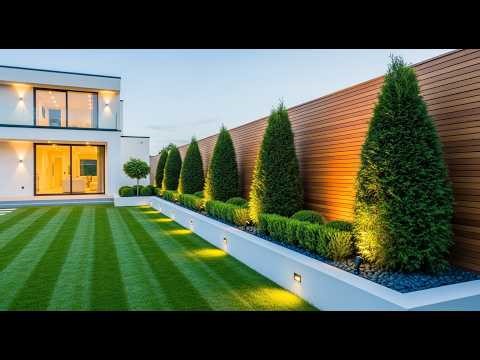 300 Trendy Garden Fence Designs & Backyard Garden Wall Ideas 2025 | Modern Home Exterior Wall Design