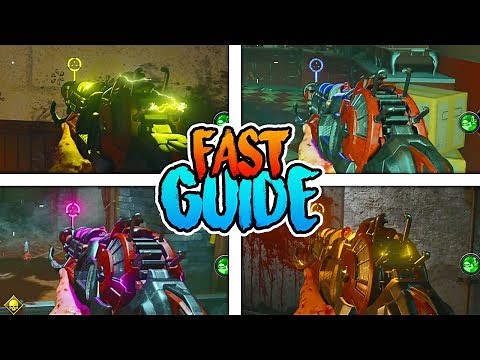 ALPHA OMEGA - ALL 4 RAY GUN MARK II UPGRADES GUIDE (Black Ops 4 Zombies Tutorial)