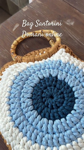 Bag Santorini domani online sul mio canale #tutorialuncinetto #borseuncinetto