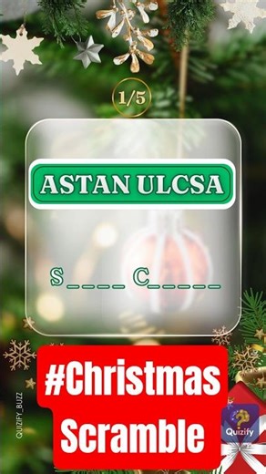 Christmas Scrambled Words Quiz 🎄 | Christmas Trivia Challenge | Guess the Festive Word