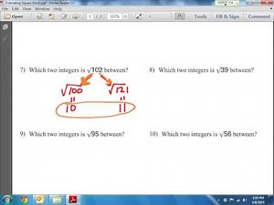 Common Core Math: Estimating Square Roots without a Calculator