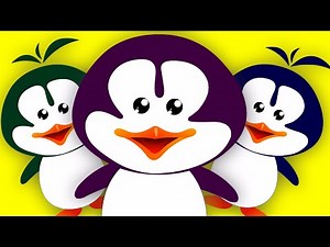five little penguins | nursery rhymes | baby videos | kids songs | kids tv cartoon videos