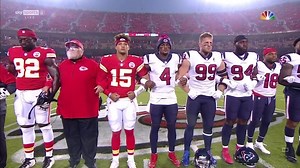 Houston Texans and Kansas City Chiefs begin NFL season with moment of unity