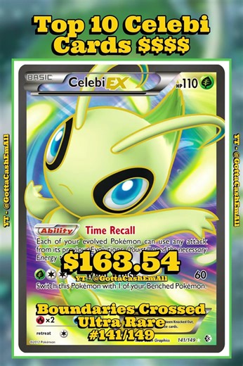 Top 10 RAREST Celebi Pokémon Cards! 🌿 #pokemon #pokemoncards #pokemontcg #pokémon #top10 #tcg