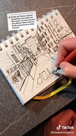 How to Draw a New York Street in Perspective
