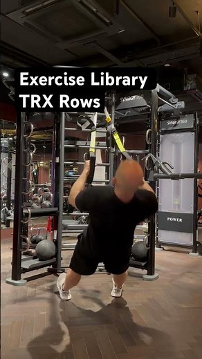 How to Do TRX Inverted Rows: Beginner Form Guide/ Gym Exercise Library