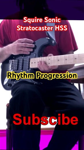 Robby XJ Massive Rhythm Tone: Squire Sonic Stratocaster #rockmusic #rhythmguitar #stratocaster