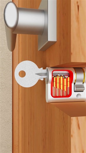 Door Pin Tumbler Lock Mechanism