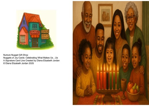 Kwanzaa Family Celebration Card |multi-generational African American | Disability Inclusion | Printable Holiday Card - Etsy