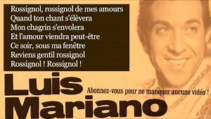 Luis Mariano - Rossignol - Paroles - Lyrics