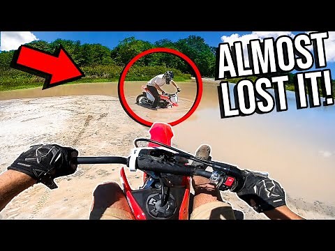 ALMOST DESTROYED HIS BRAND NEW PITBIKE!
