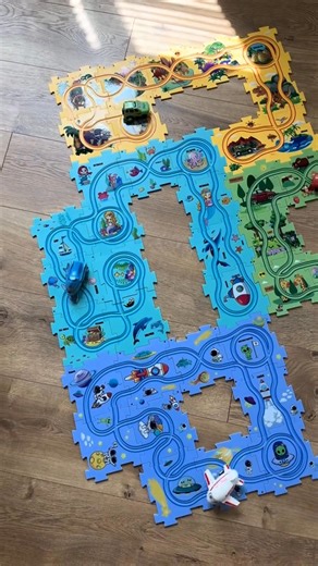 Where puzzles meet adventure! 🧩✨ The Puzzle Racer Set lets kids build a space-themed racetrack, then race through galaxies of fun. 🚗🌠 Encourages creativity, problem-solving, and hands-on play — endless excitement in every piece! 🌈👦👧🔥 | The Gadget Crew