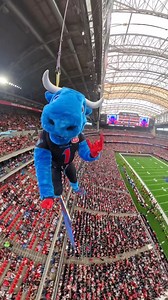 up up and away 👀 #houston #texans #mascot #stunt #nfl #omg | TORO