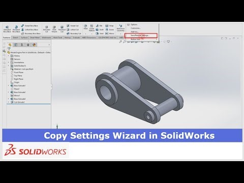 Copy Settings Wizard in SolidWorks | SolidWorks Tools | SolidWorks Tutorial | SolidWorks Master |