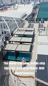 116K views · 698 reactions | 朗Take a quick tour of the newest ship in Miami: MSC World America | Cruise Fever | Facebook