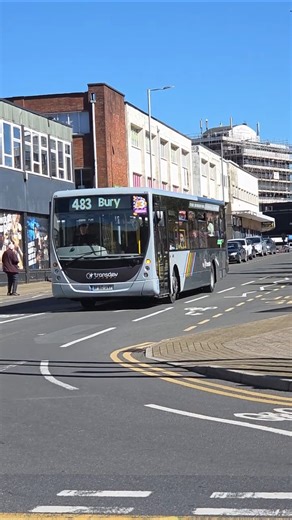 Transdev 1765 - BF60 UVP on the 483 to Bury #shorts #bus #uk