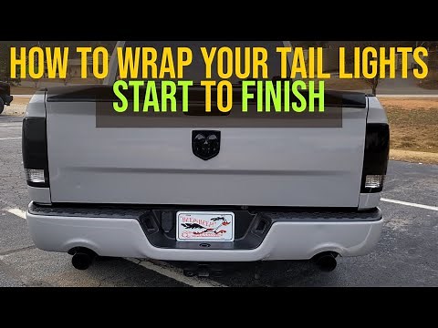 How to Black Out Tail Lights With Tinting Film: FOR BEGINNERS