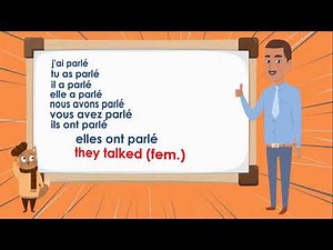 Le Verbe Parler au Passé Composé - To Talk Compound Tense - French Conjugation