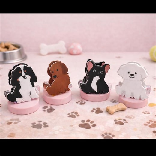 Puppy Dog Mini Claw Clips – Dog Lover Hair Accessories - Etsy