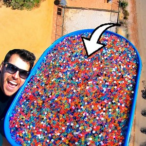Catching 1 MILLION ORBEEZ from 45m Tower! | How Ridiculous