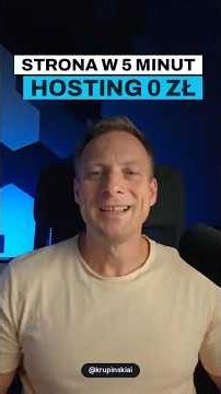 Strona www w 5 minut w ChatGPT (Witryny). Hosting w cenie planu