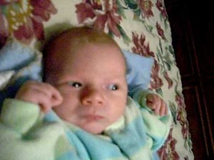 Funny baby machine gun fart