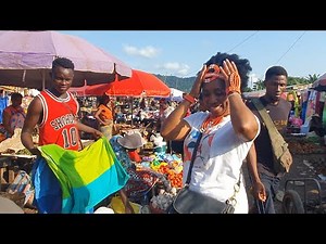 Limbe Market Cameroon - shopping and Eating - Africa Jewelry and street food Part 1