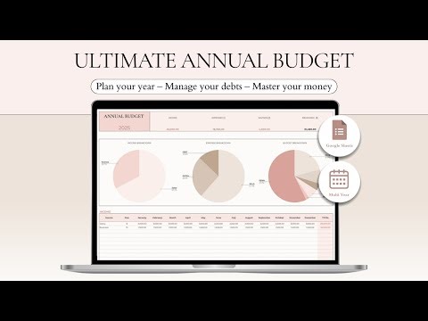 Ultimate Annual Budget Planner Tutorial in Google Sheets | Step-by-Step Guide