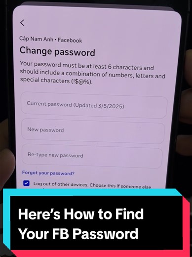 Still Logged In? Here’s How to Find Your FB Password on iPhone? #FacebookTrick #TechTips #iPhoneTips #hiddenfeatures