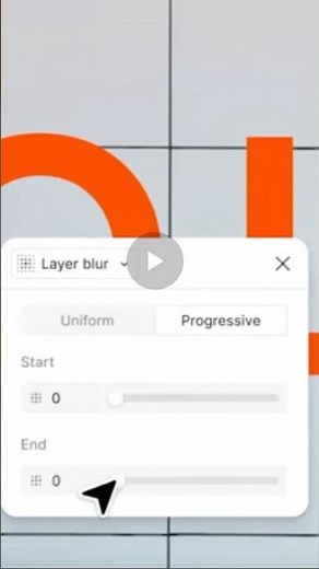 Figma Progressive Blur in Under 1 Minute! #tutorial #ui #uxdesign #figma #productdesign #design