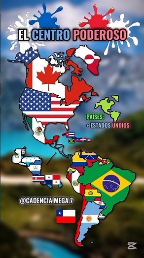 COLORES DE AMERICA 🌎🎨 #mapas #countryballs #geografía #geography #mapping