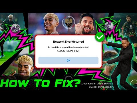 How to Fix eFootball Network Error Occurred Problem (40 SEC) 😱🔥