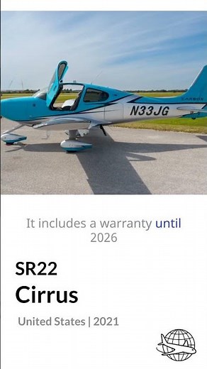 2021 Cirrus SR22 G6 GTS For Sale! Luxury Performance & Warranty! ✈️