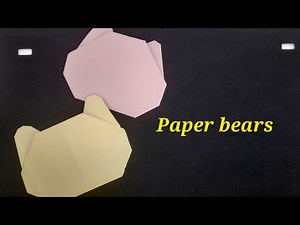 How to make paper bear 🐻. #cute #easy #craft